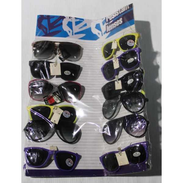 12 NEW VINTAGE DESIGNER SUNGLASSES