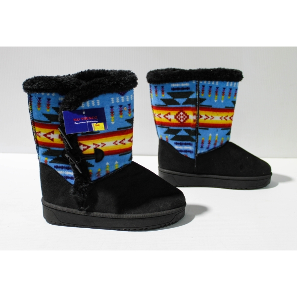 NEW WOMEN'S NU TRENDZ BOOTS - SOUTHWEST DESIGN - BLK