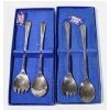 Image 1 : 2 QUEEN ANNE SILVER PLATE SALAD SERVER SETS