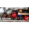 Image 4 : WALL SHELVING UNIT WITH CONTENTS & 25+ METAL SHELVES