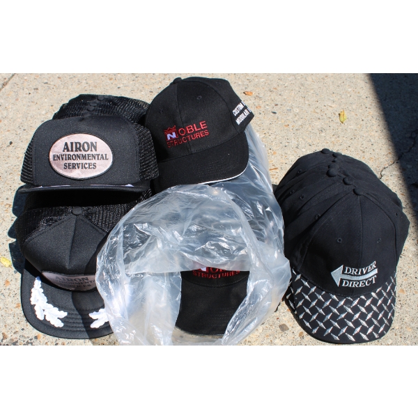 42 NEW ADJUSTABLE BASEBALL CAPS W/ LOGOS