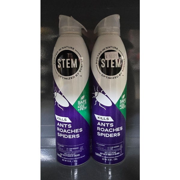 2 STEM ANT, ROACH AND SPIDER KILLER SPRAY