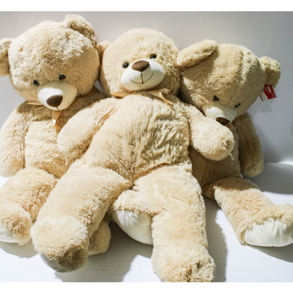 3 NEW HUGGABLE STUFFED LARGE TEDDY BEARS 