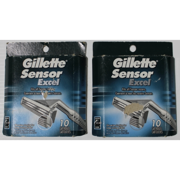 20 GILLETTE SENSOR EXCEL RAZOR CARTRIDGES