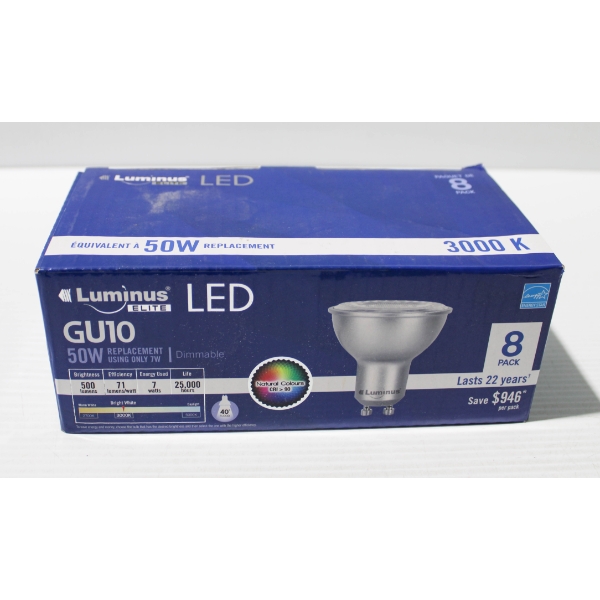 8 NEW 50W REPLACEMENT LUMINUS ELITE LIGHT BULBS 