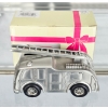 Image 1 : NEW FIRE TRUCK MONEY BANK W/ PEWTER FINISH