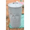 Image 2 : VINT. 28" H METAL FLOUR CANNISTER W/ LID