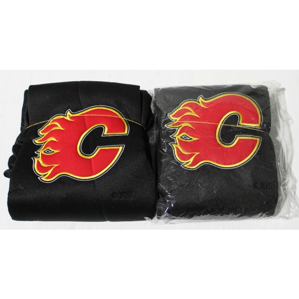 2 NEW FANMATS NHL FRONT CAR SEAT COVER - CALGARY FLAMES