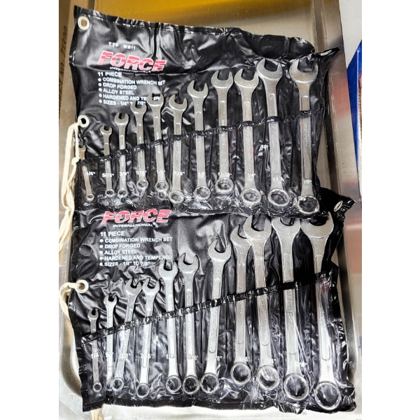 2 X 11PC FORCE COMBINATION WRENCH SETS