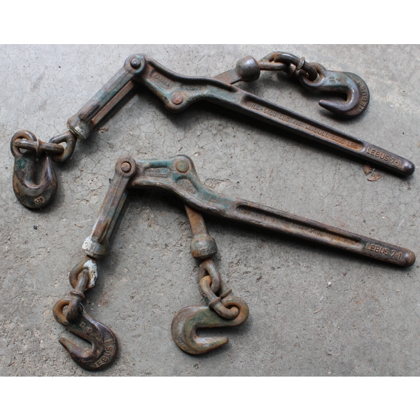PAIR OF WLL 5400LB LEBUS 7-1 LOAD BINDERS