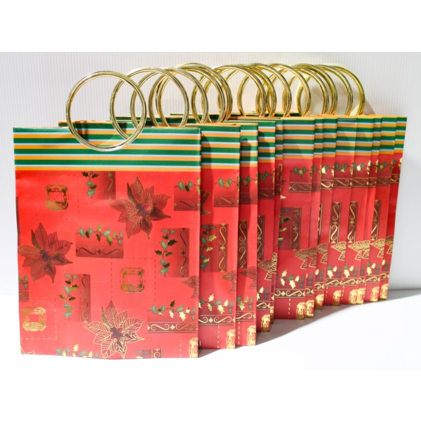 13 NEW HOLIDAY CHRISTMAS GIFT BAGS W/ HANDLES