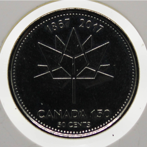 2017 MINT CANADA 150 LOGO 50 CENT COIN