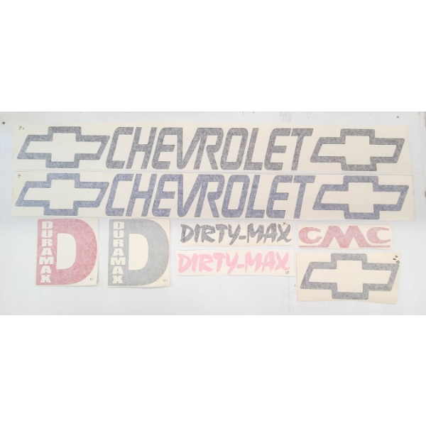 8 ASST GMC / CHEVY DECALS