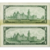 Image 2 : TWO CANADIAN CENTENNIAL $1 BANK NOTES
