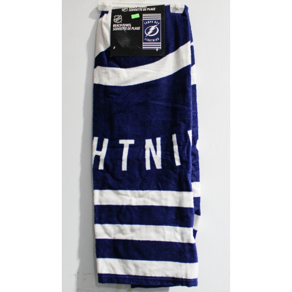 NEW TAMPA BAY LIGHTENING NHL BEACH TOWEL