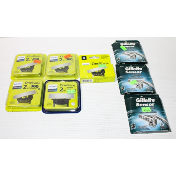 GILLETTE & ONEBLADE REPLACEMENT RAZOR CARTRIDGES