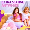 Image 2 : KIDS GIFT SET - MY FIRST TEA PARTY SET & PINK DAISY CRAZE PILLOW ETC.