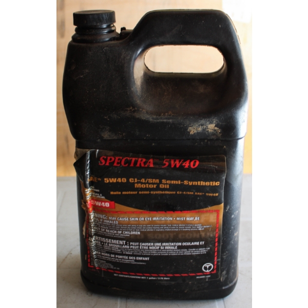 NEW SPECTRA 5W40 CJ-4/SM SEMI SYNTHETIC MOTOR OIL