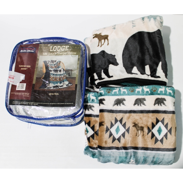 NU TRENDZ LODGE SHERPA THROW 