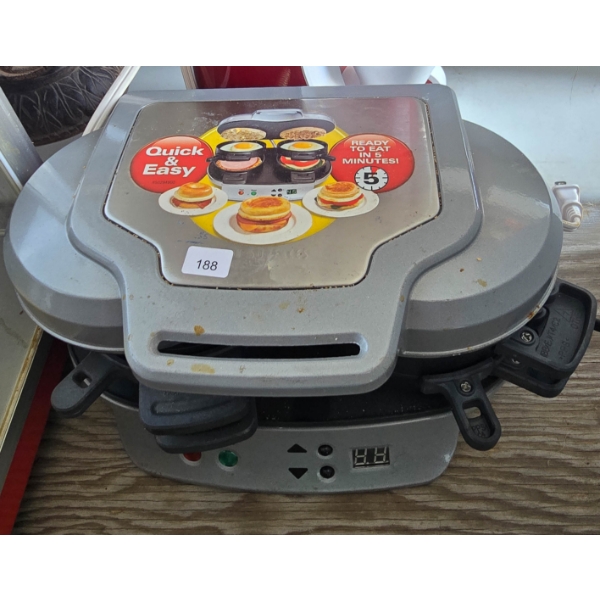 QUICK AND EASY BREAKFAST SANDWICH MAKER