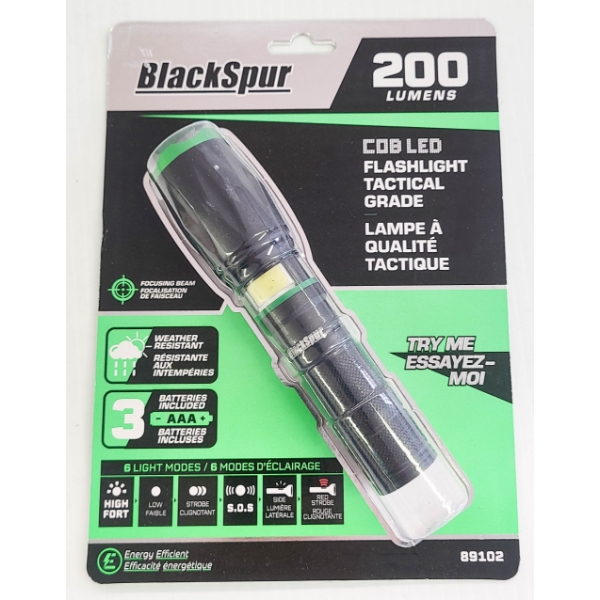 BLACKSPUR LED TACTICAL GRADE FLASHLIGHT
