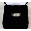 Image 1 : NEW BLK TITANIUM MEN'S RING - SIZE 6