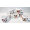 Image 1 : SEVEN BUTTERFLY THEMED POTTERY MUGS