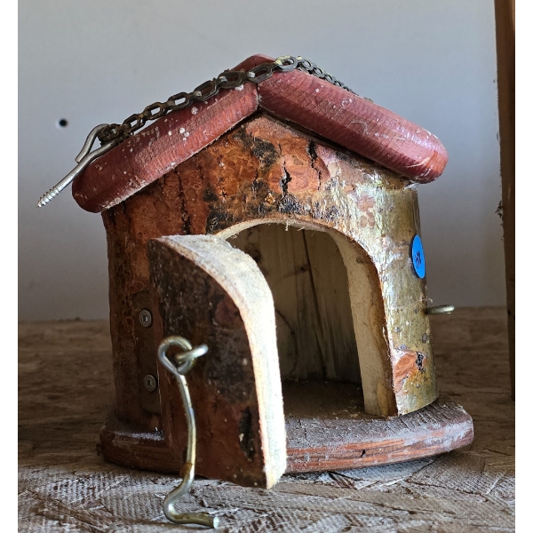 MINI LOG HANGING BIRD HOUSE