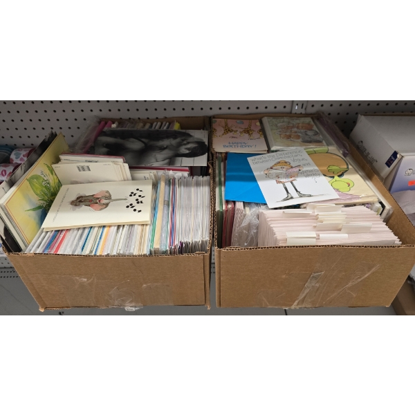 LARGE LOT OF ASSORT. BIRTHDAY AND NOVELTY CARDS
