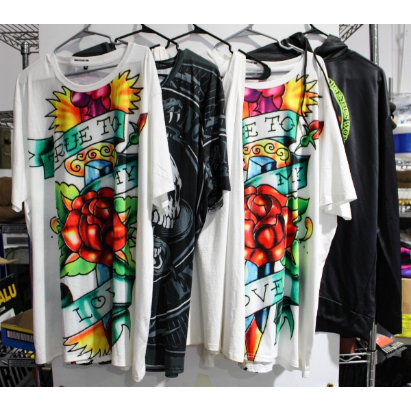 5 MEN'S ASST. T- SHIRTS ETC. -SIZE 3XL