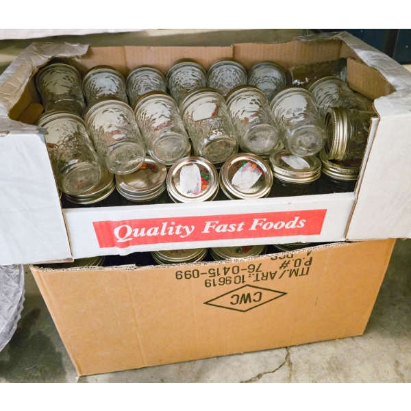 LARGE LOT OF CANNING JARS
