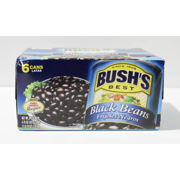 6 X 425G BUSH'S BLACK BEANS