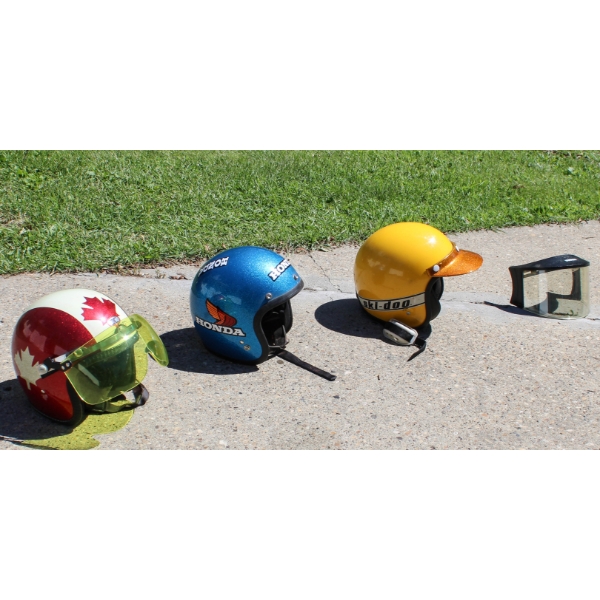 VINTAGE MOTORCYCLE / SKIDOO HELMETS