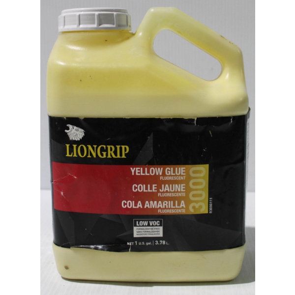 3.78 L LIONGRIP YELLOW WOOD GLUE 