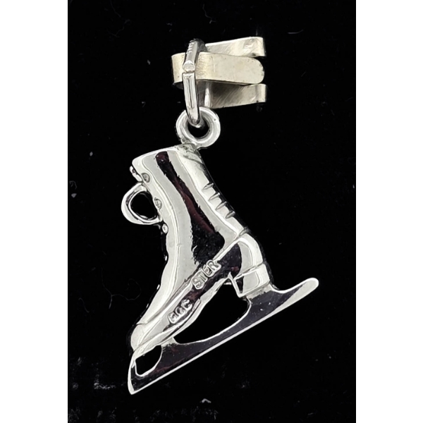 .925 SILVER FIGURE SKATING PENDANT