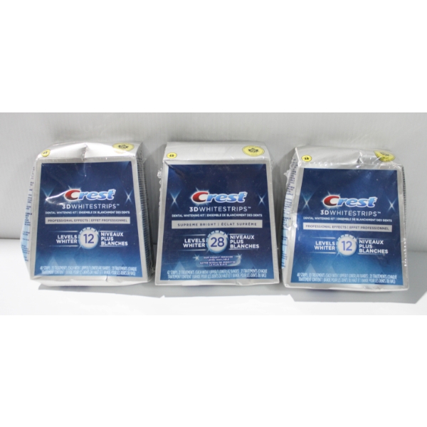 3 X 40 CREST 3D WHITESTRIPS