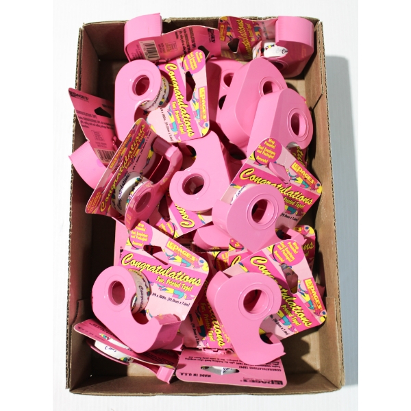 22 CONGRATULATIONS DECORATIVE LEPAGE TAPE W/ DISPENSER