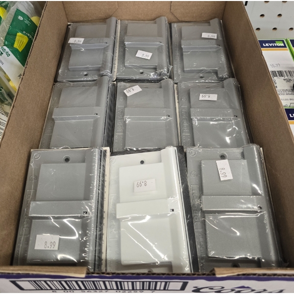 9 GFCI HORIZONTAL DEVICE MOUNT COVERS