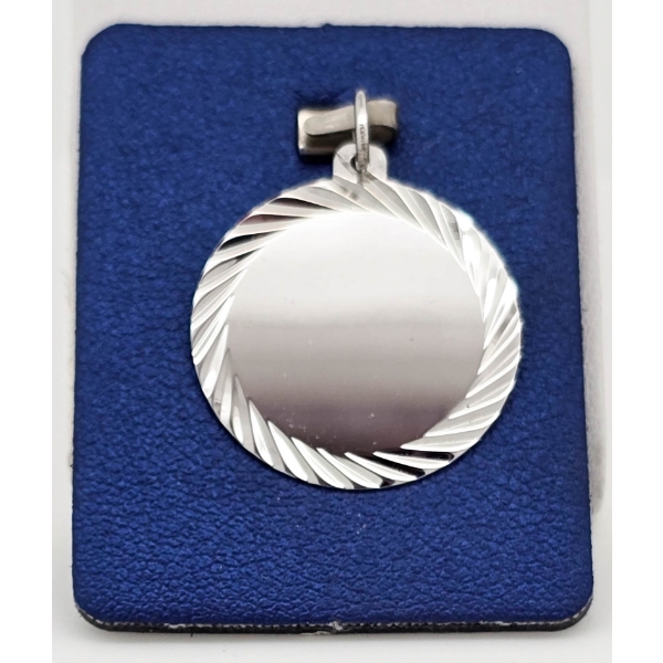 .925 SILVER ROUND ENGRAVABLE PENDANT