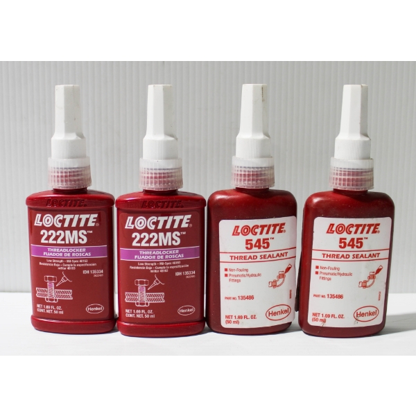 4 X 50ML LOCTITE THREADLOCKER & THREAD SEALANT