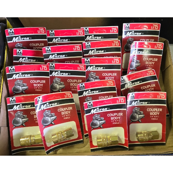 17 NEW MILTON COUPLER BODY 1/4" N.P.T FEMALE