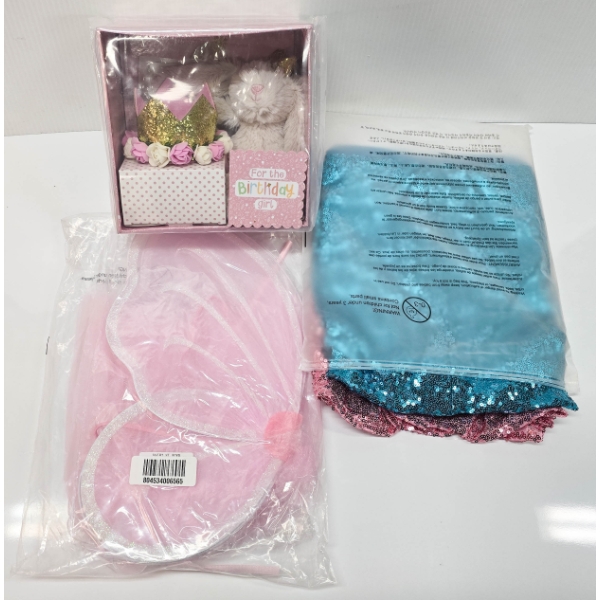 DRESS UP MERMAID COSTUME - WING FAIRY SET & BIRTHDAY BUNNY GIFT SET
