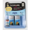 Image 1 : 2 LEXMARK COLOR HIGH RESOLUTION INKJET CARTRIDGES