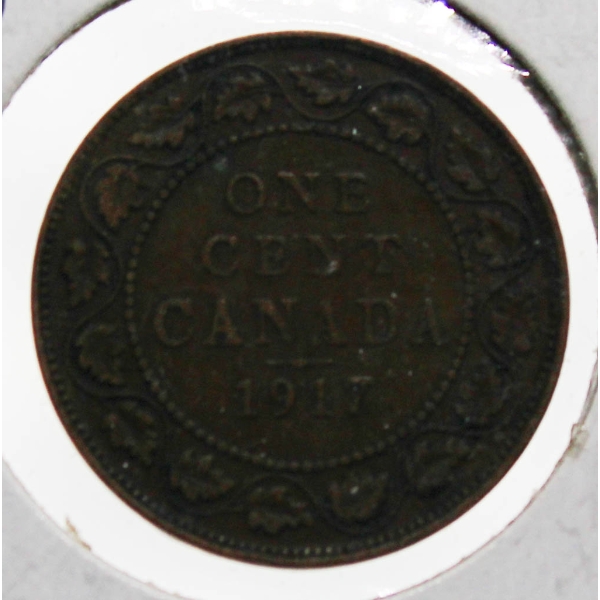 1917 CANADIAN KING GEORGE V LARGE PENNY