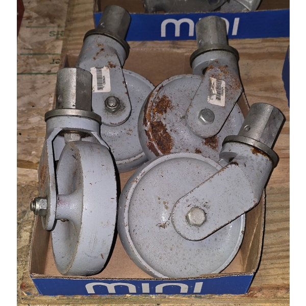 4 METAL CART CASTERS