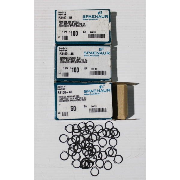 250PC NEW SPAENAUR EXTERNAL RETAINING RINGS 