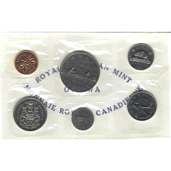 1972 CANADA PROOF MINT SEAELD COIN SET