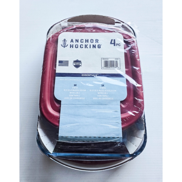 ANCHOR HOCKING 4PCS BAKE SET