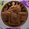Image 1 : 1OZ .999 FINE COPPER USA STANDING LIBERTY COIN
