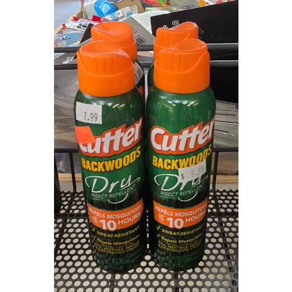 4 CUTTER BACKWOODS DRY BUG REPELLENT